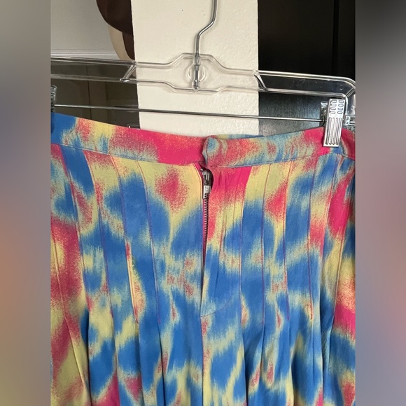 Free People Flowy Pants Medium Pleated Wide Leg W34” Boho Hippie Groovy - Picture 5 of 8